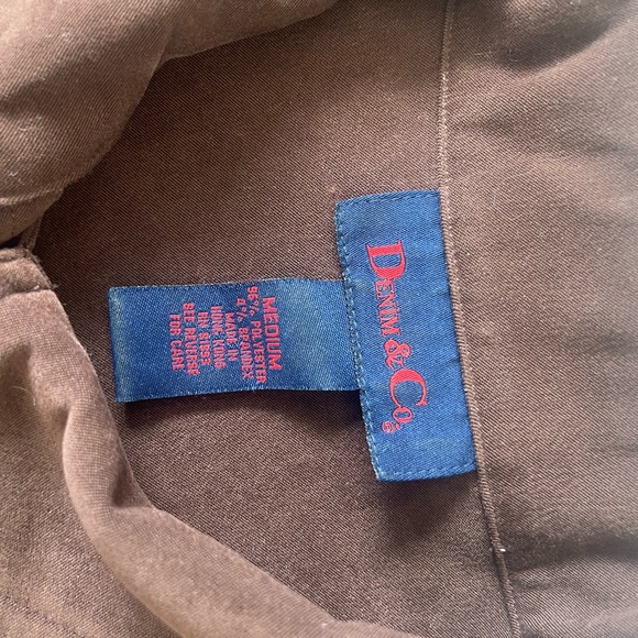 Men’s Denim and Co Brown Button up Jacket - Picture 2 of 7